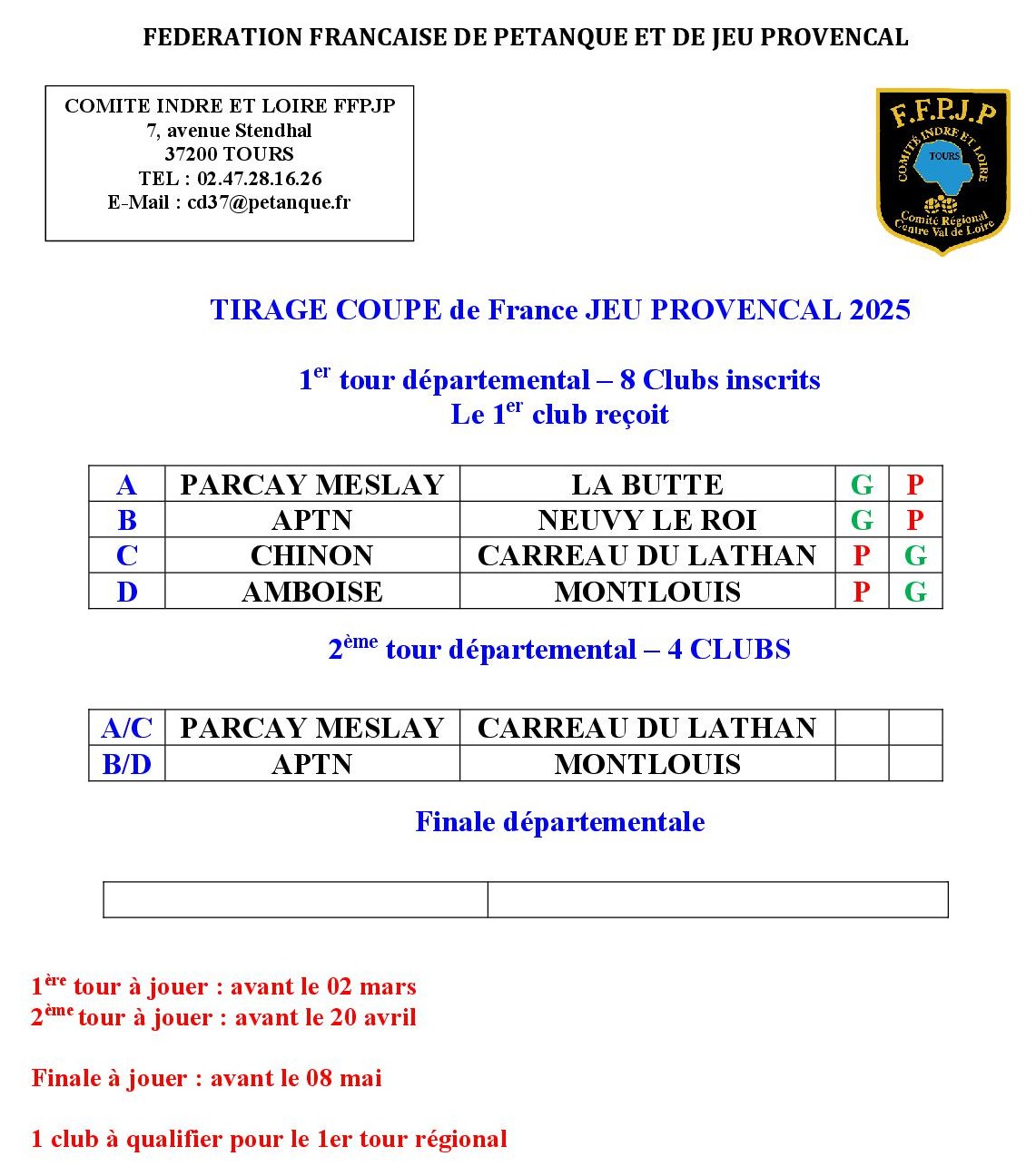 Coupe de France JP 2025